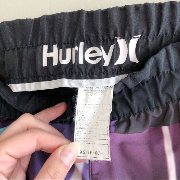 Hurley Phantom Sporty Athleisure Rainbow Mini Short Board Shorts Black - Picture 5 of 12